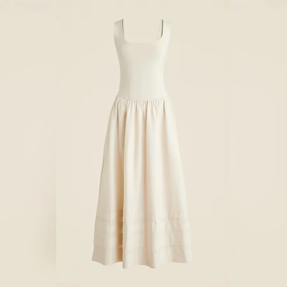 J. Crew Women's Tall drop-waist mixy dress #196 - Picture 3 of 10
